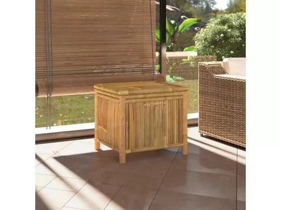 Boîte de rangement de jardin 60x52x55 cm Bambou