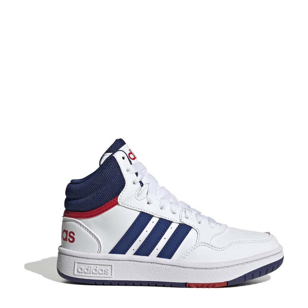 adidas Hoops Mid 3.0 sneakers wit/blauw/rood