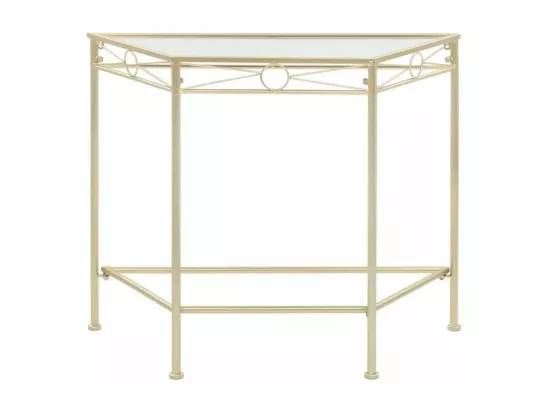 Console verre et métal doré Aivan