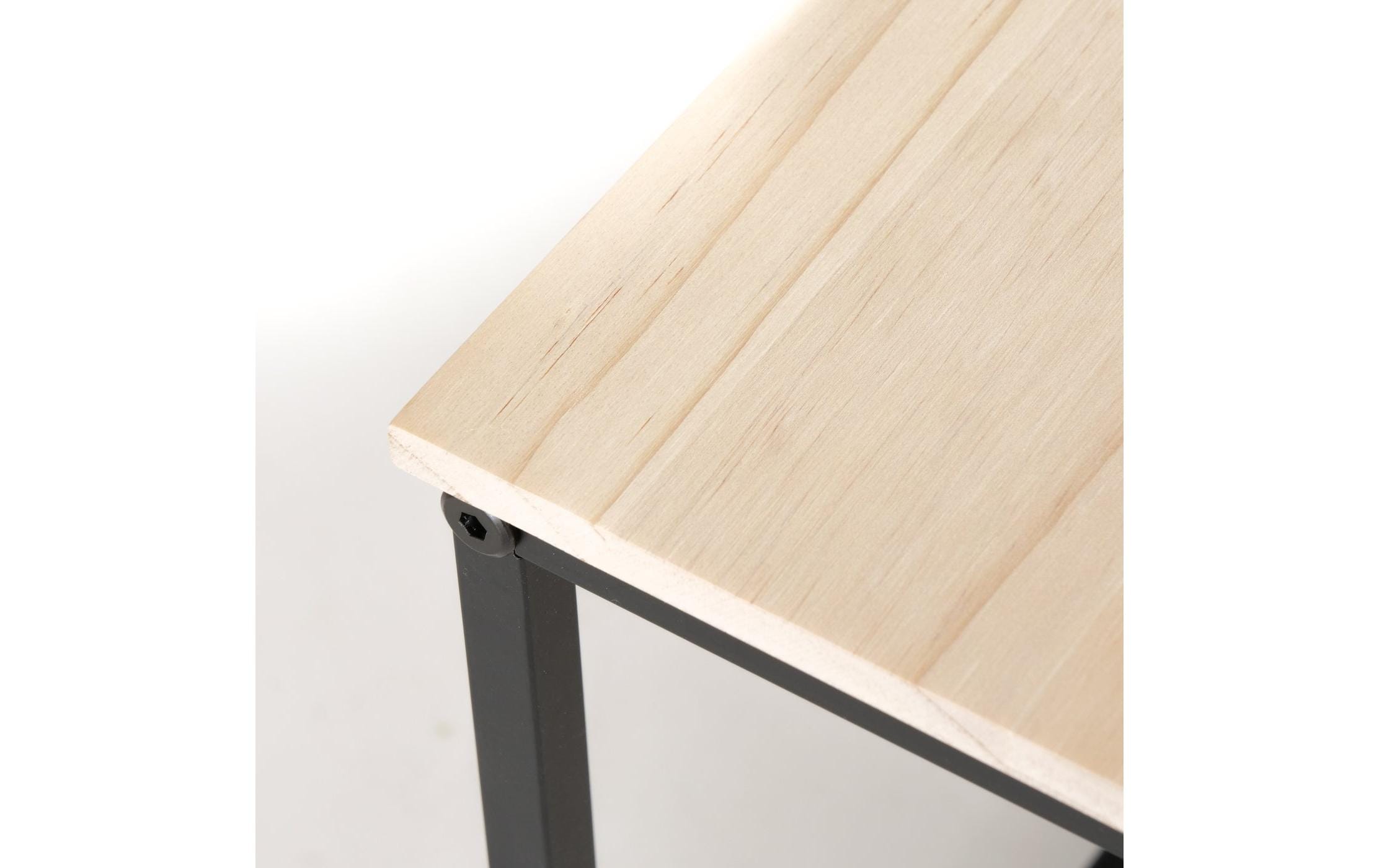 Beistelltisch Boras 2er Set, Natur/SchwarzCouchtisch