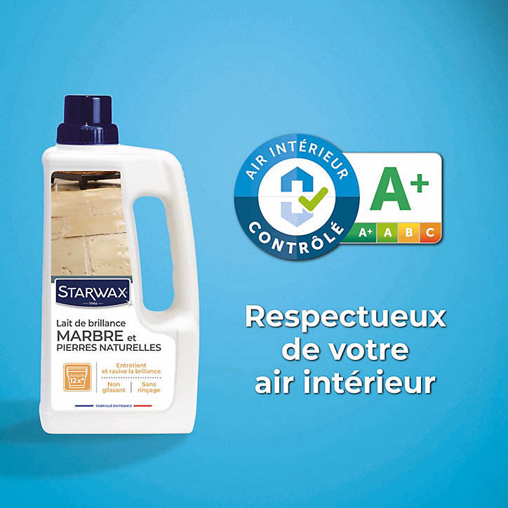 Lait brillant 2 en 1 marbre et pierres naturelles Starwax 1L