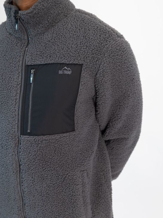 Big Tramp Fleecejacke Grau