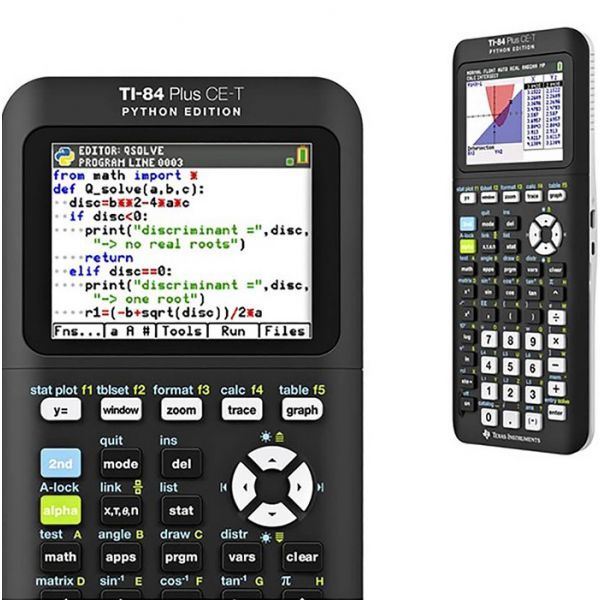 Calculadora Texas Gráfica TI-84 Plus CE-T Python Edition
