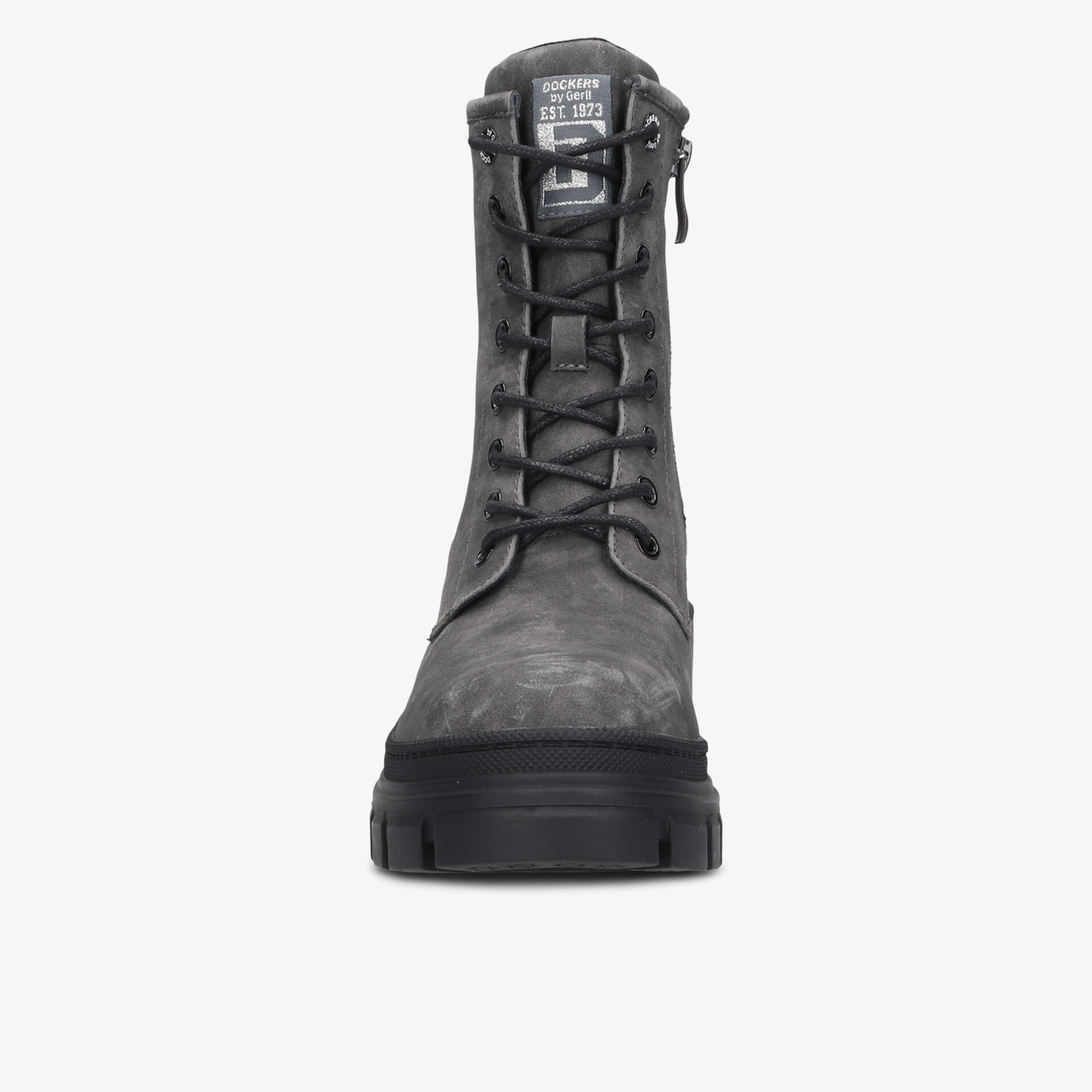 Dockers Damen Schnürstiefeletten grau