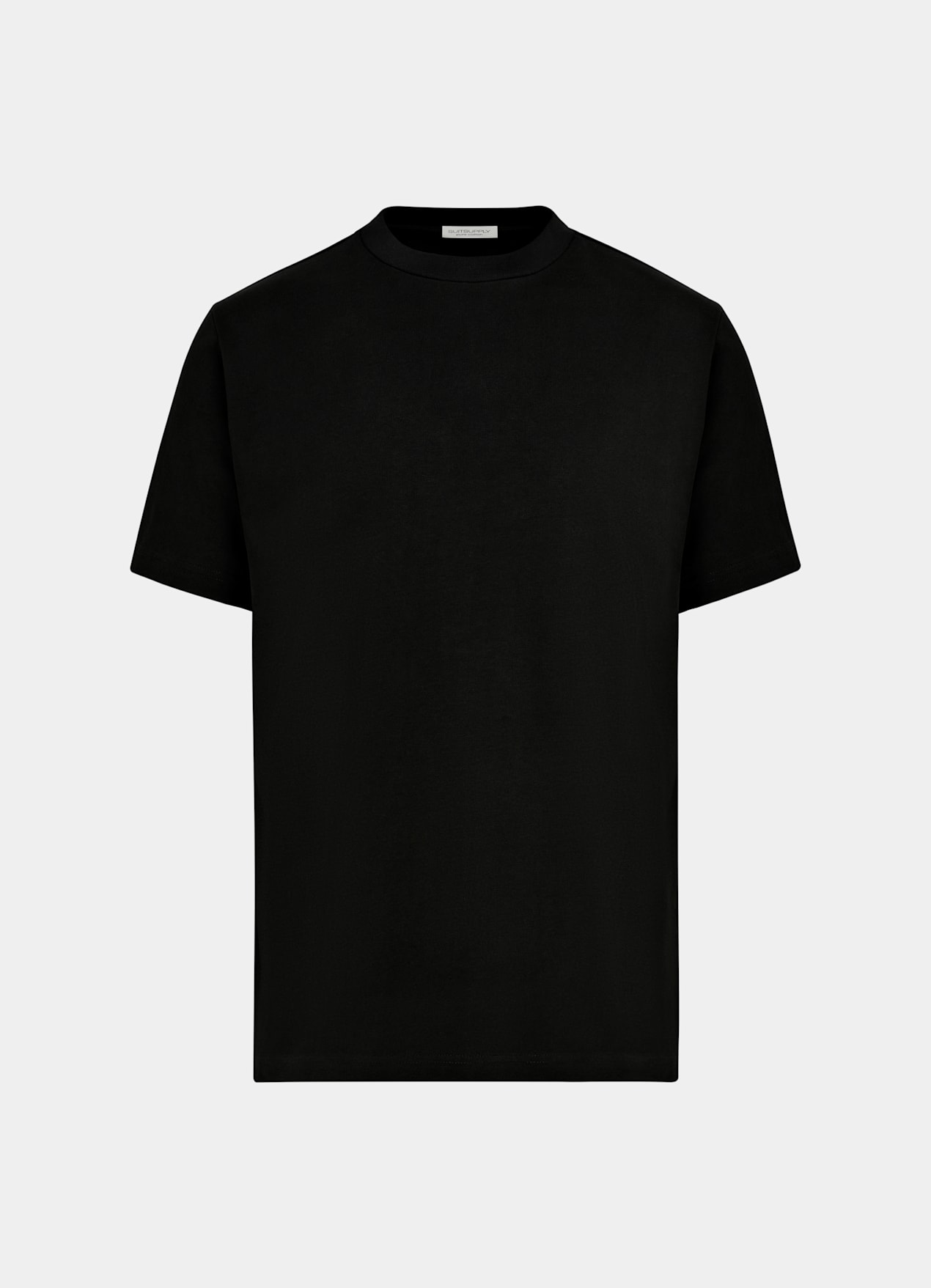 T-shirt col rond noir