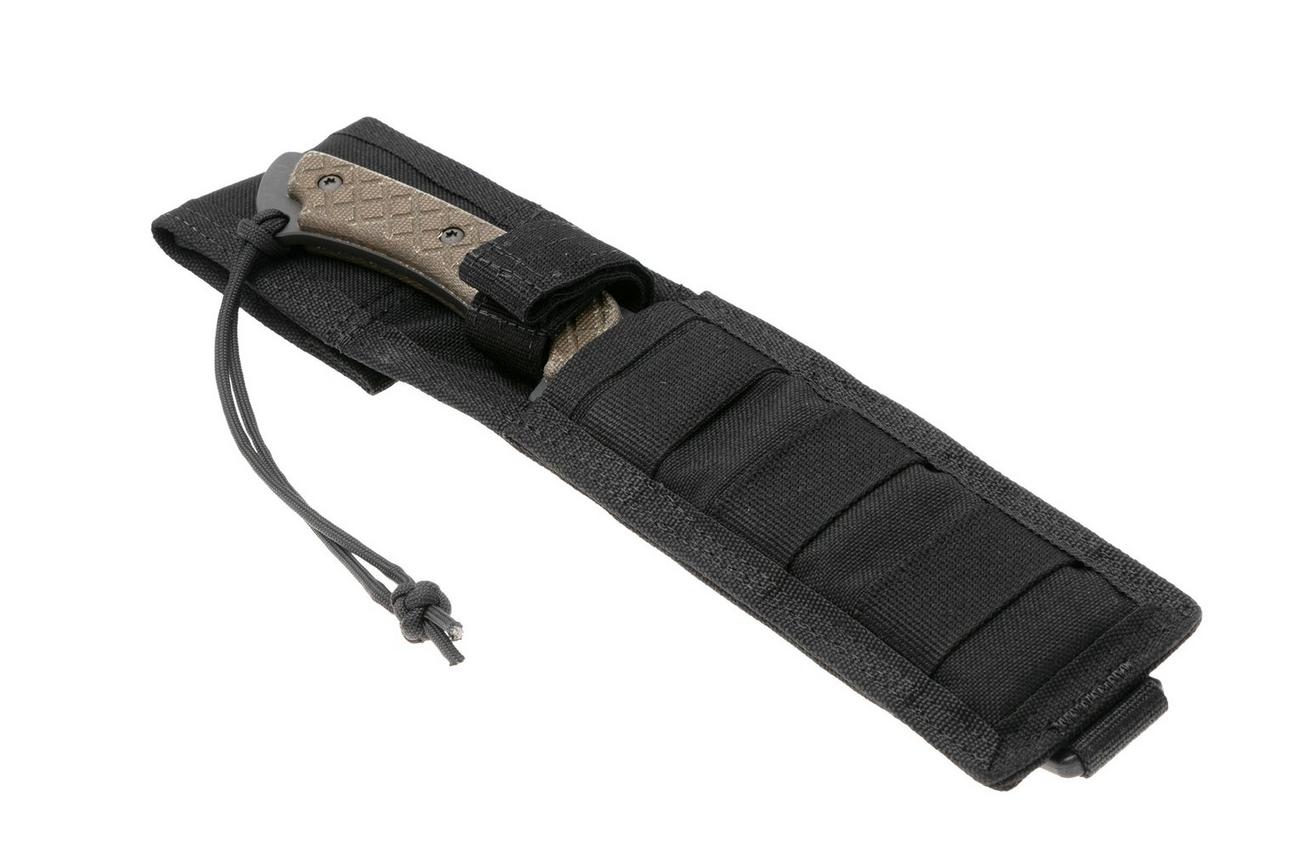 Spartan Blades Horkos SB4BKGRNLBK Black, Green Micarta, survivalmes, MOLLE schede