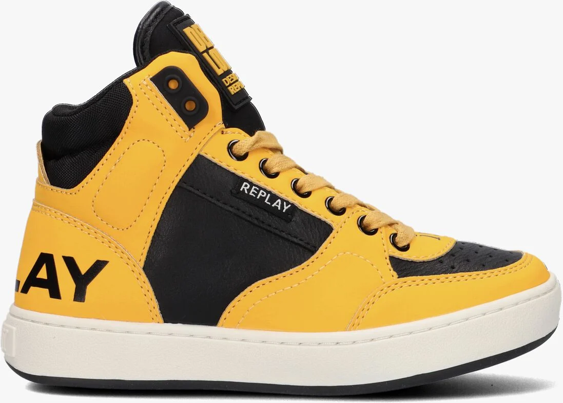 REPLAY gele replay hoge sneaker cobra