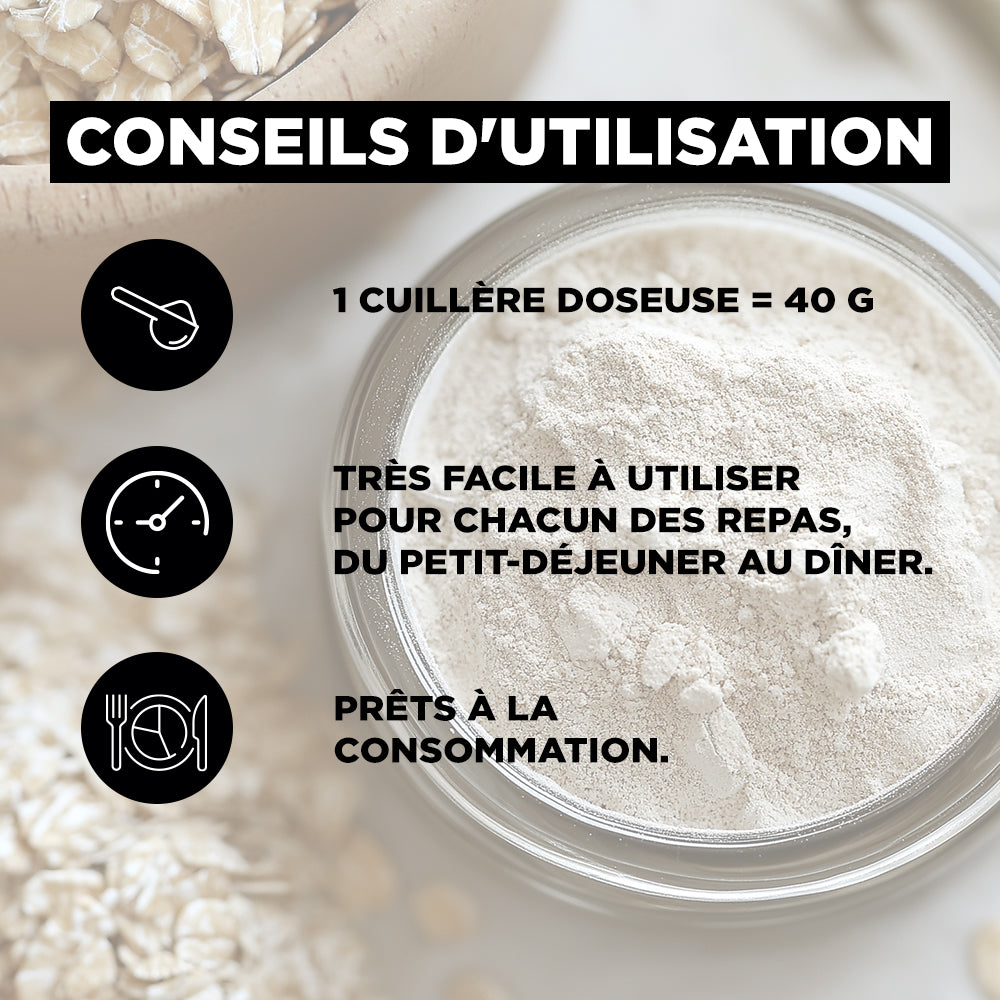 SOTASTY Flocons Avoine Instant BIO en Poudre