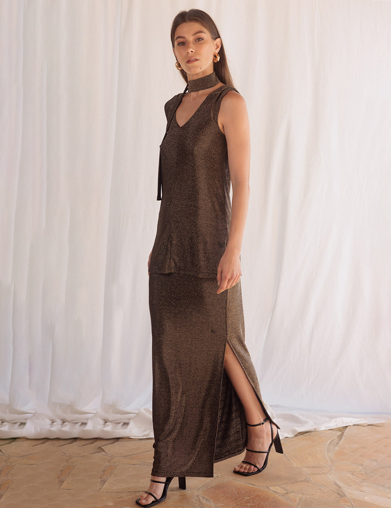 HBT NONCHALANTE LUREX | NADIA JUPE DORÉE