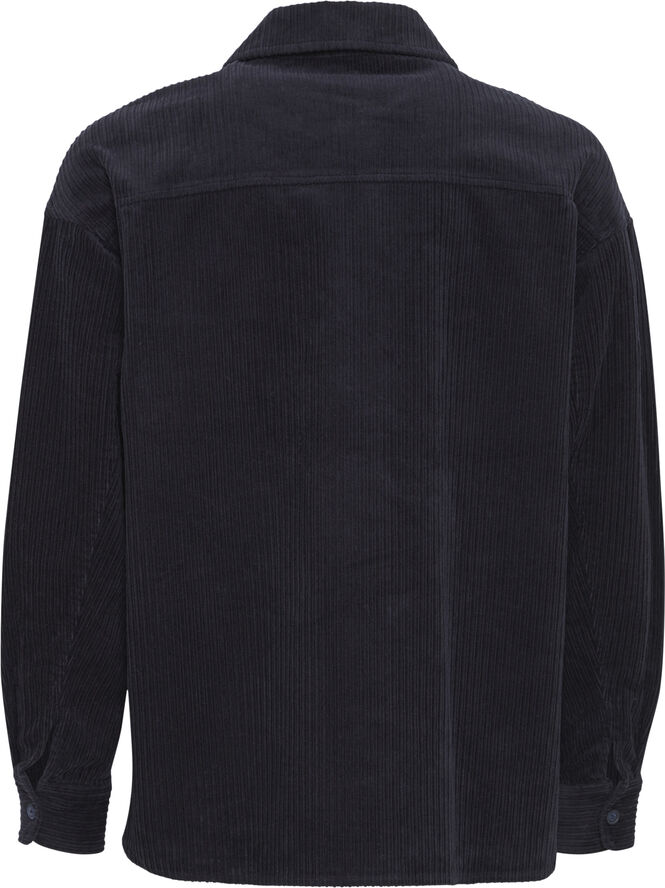 Casual Friday CFAUGUSTO 0090 corduroy overshirt Dark navy
