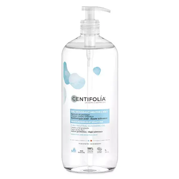 Centifolia Neutral 3 em 1 Gel Espumante Orgânico 1L