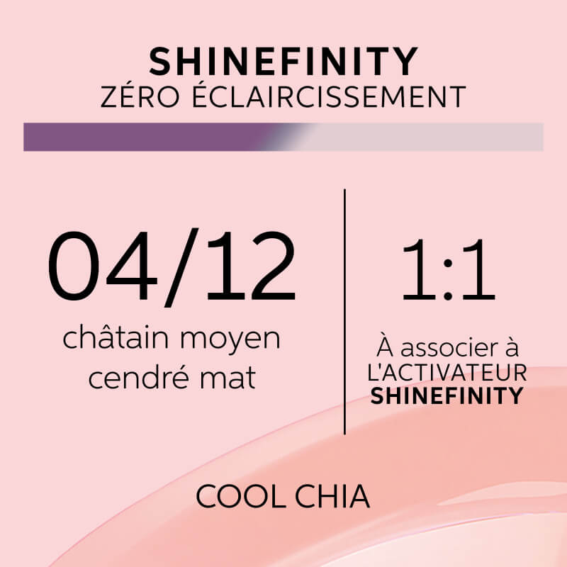 Coloration gloss Shinefinity 04/12 cool chia Wella 60ML
