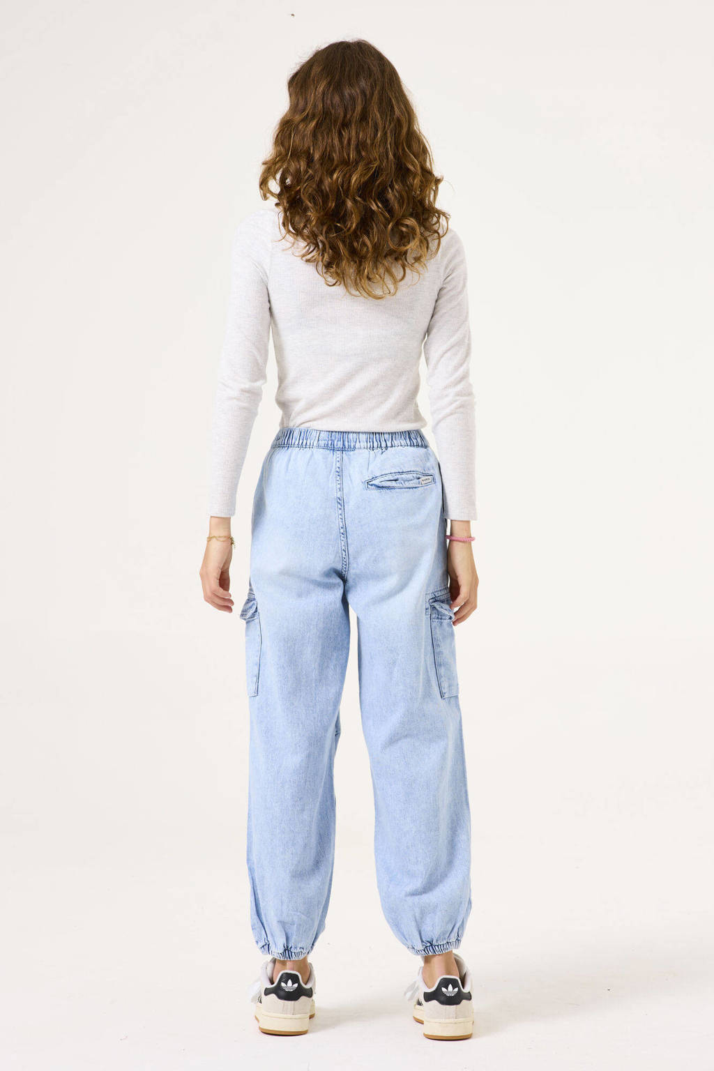 Garcia baby high waist loose fit jeans bleached