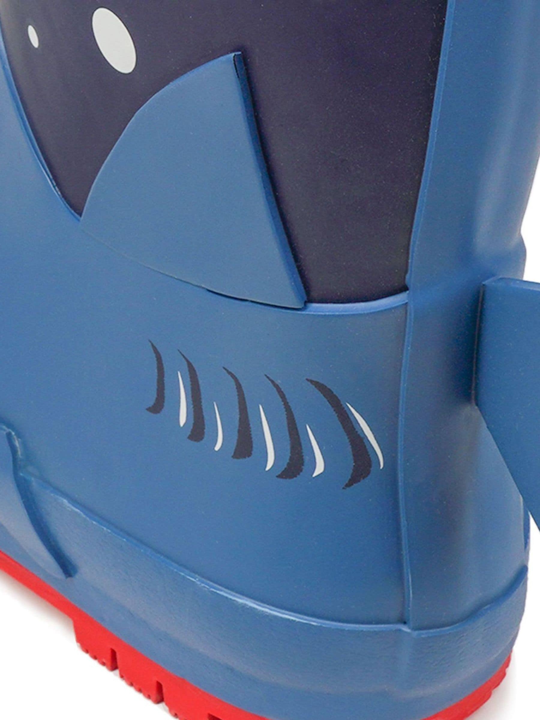 ToeZone blauwe regenlaarzen met haaienprint
