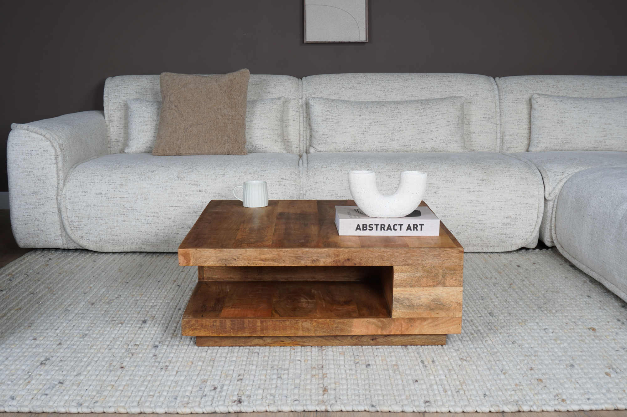Salontafel Bram Mangohout 80x80 cm