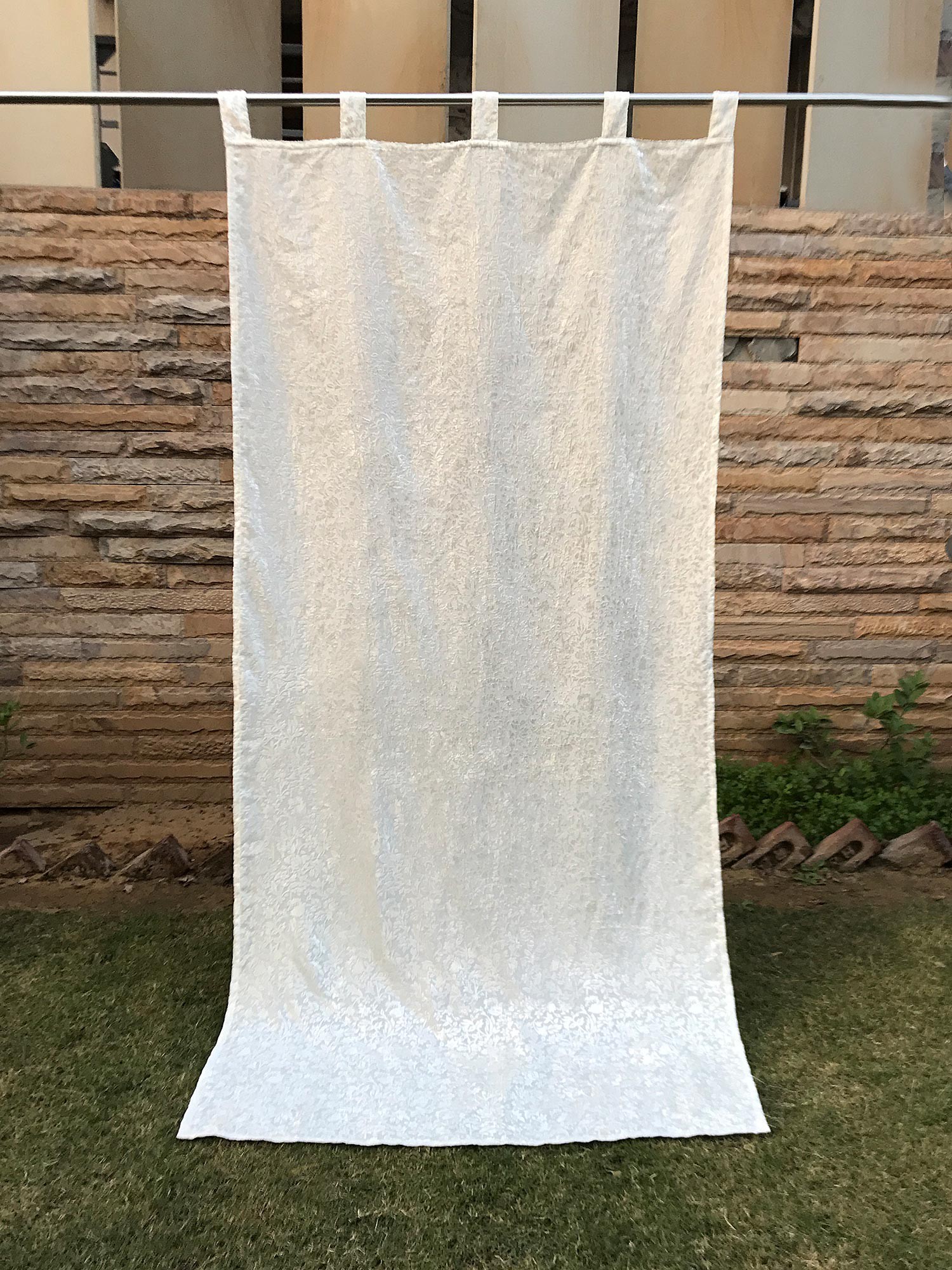 Vorhang 'Gül', weiß, H 230 cm, B 110 cm von fischer's lagerhaus