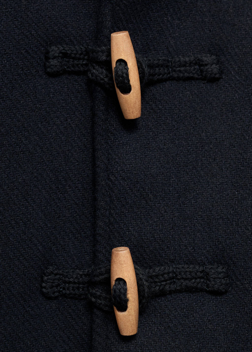 Mango Kids manteljas winter met wol donkerblauw