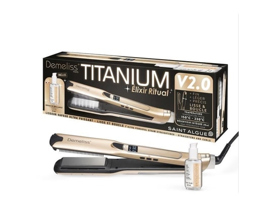 SAINT ALGUE - Coffret lisseur vapeur titanium v2 elixir ritual demeliss