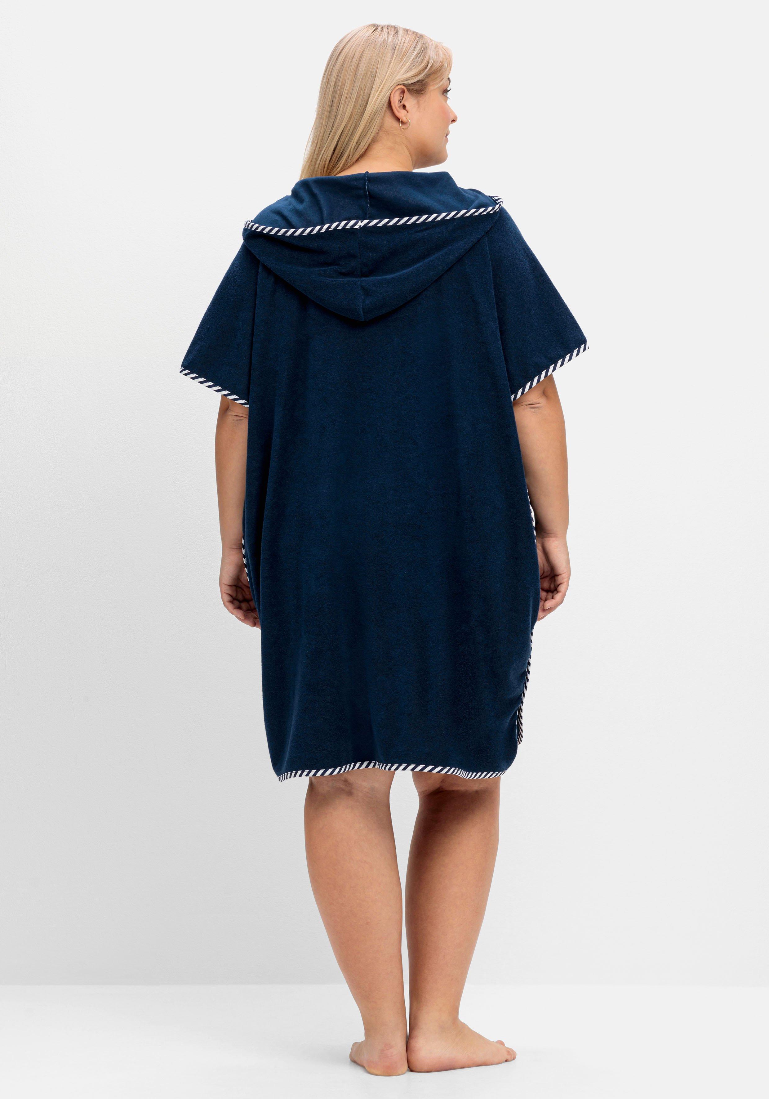 Bade-Poncho mit Kapuze, aus Frottee
