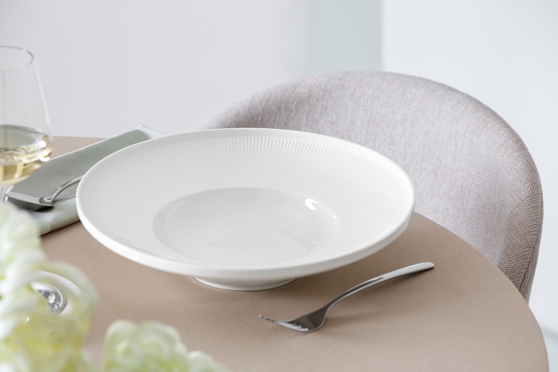 Villeroy & Boch Suppenteller AFINA 29 cm Porzellan weiß