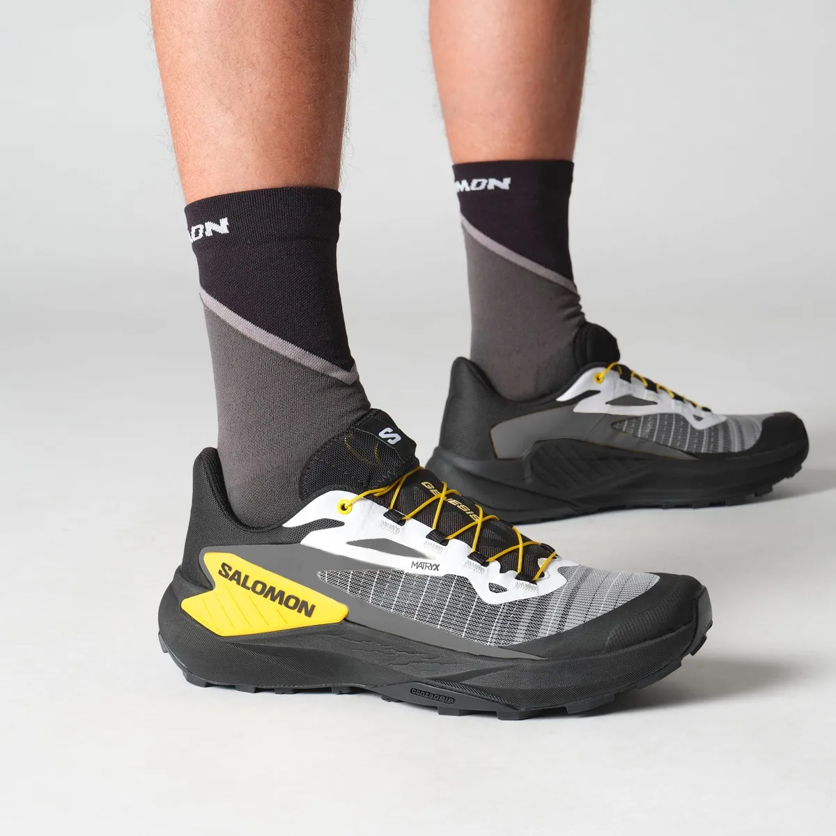 Salomon Men's Genesis Black/white/lemon