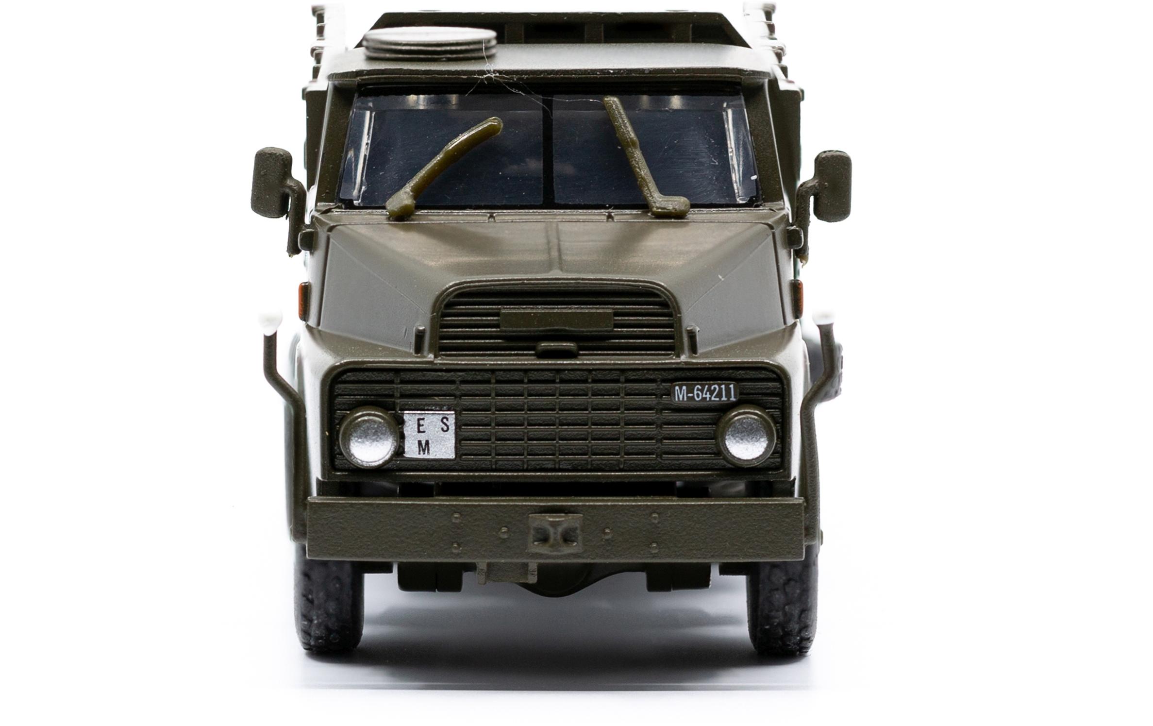 LKW Henschel HS 3-14 mit Infanterieanhänger offen 1:87H0 Lastwagen Militärmodell
