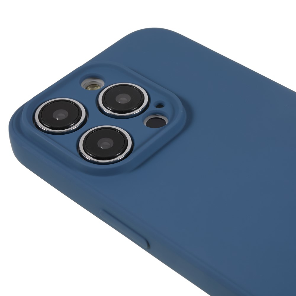 iPhone 15 Pro Max Gummi Case Hülle mit Kameraschutz - Dunkelblau (Matt)