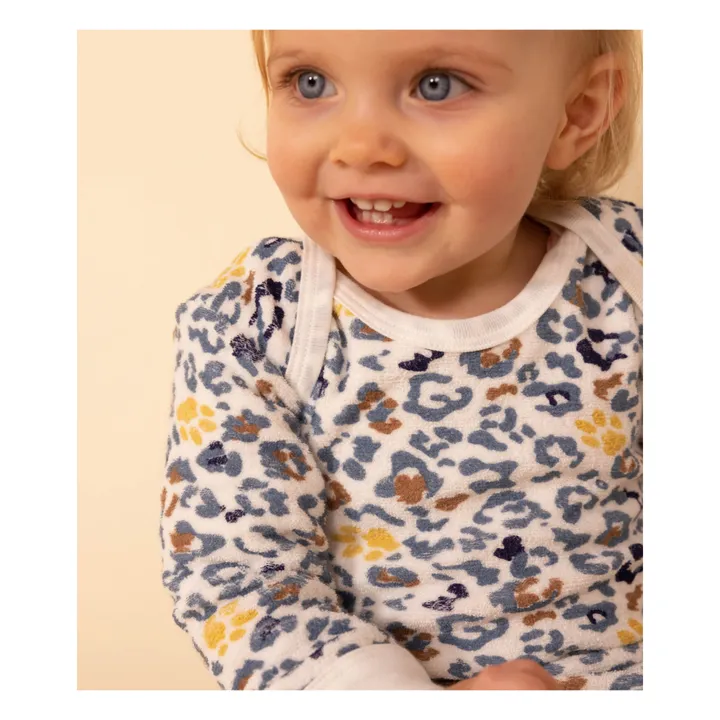 Petit Bateau Pyjama en Bouclette Eponge | Ecru