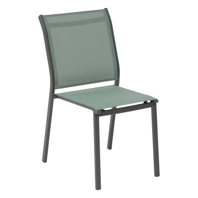 Chaise de jardin empilable ESSENTIA Vert olive & Graphite