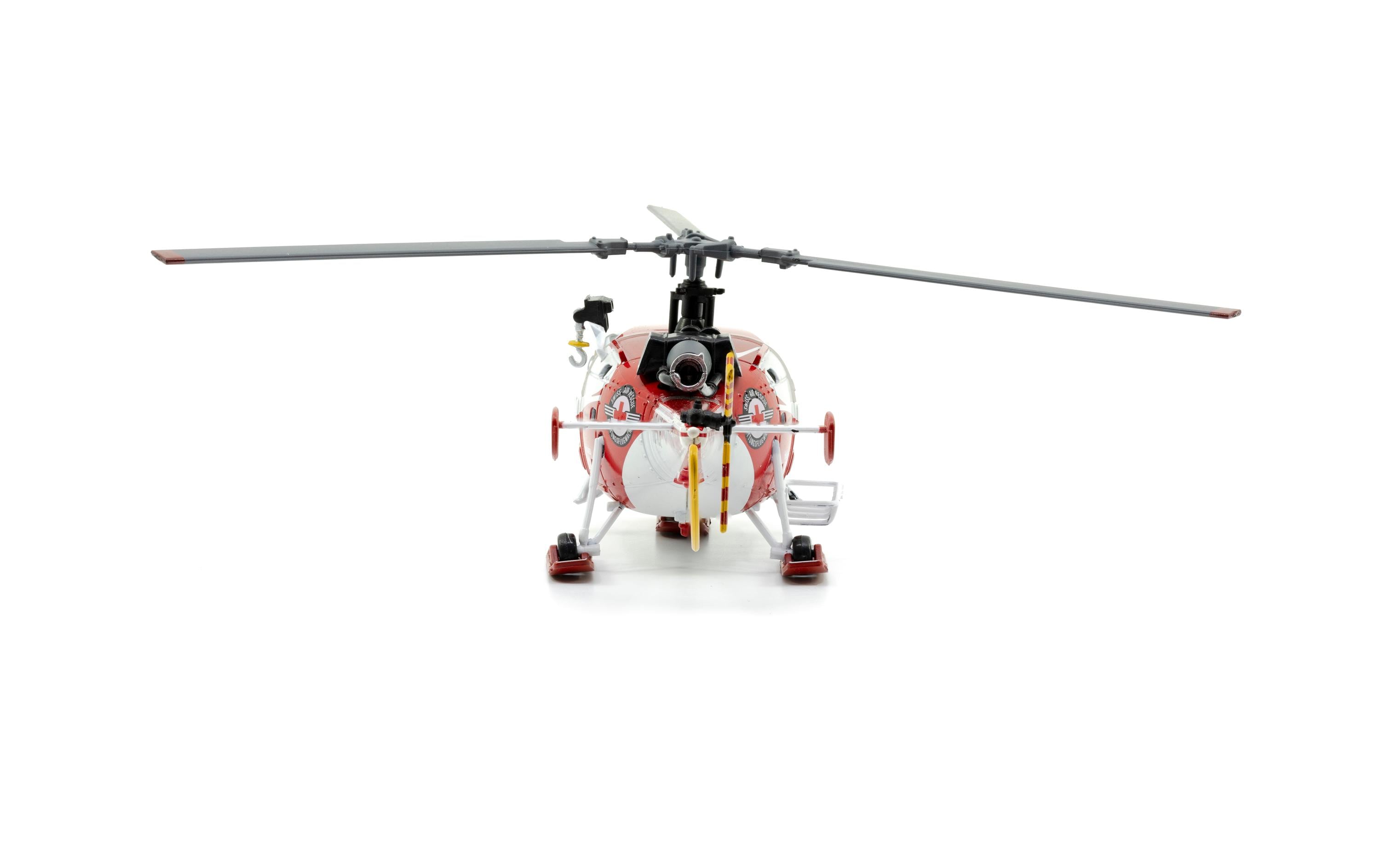 Alouette III Rega HB-XDF 1:72Detailgetreuer Helikopter aus Metall