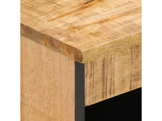 Buffet 60x34x75 cm bois de manguier massif brut