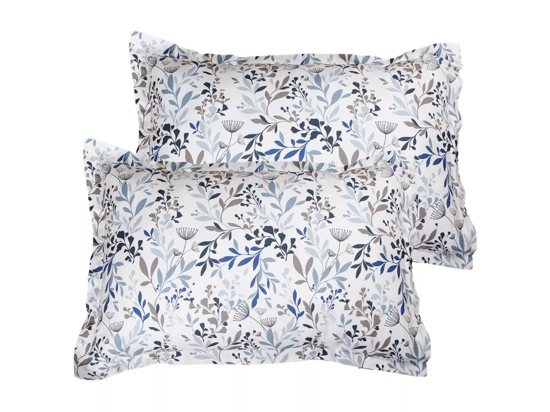 Lot de 2 Taies d'oreiller coton imprimé Ramielle