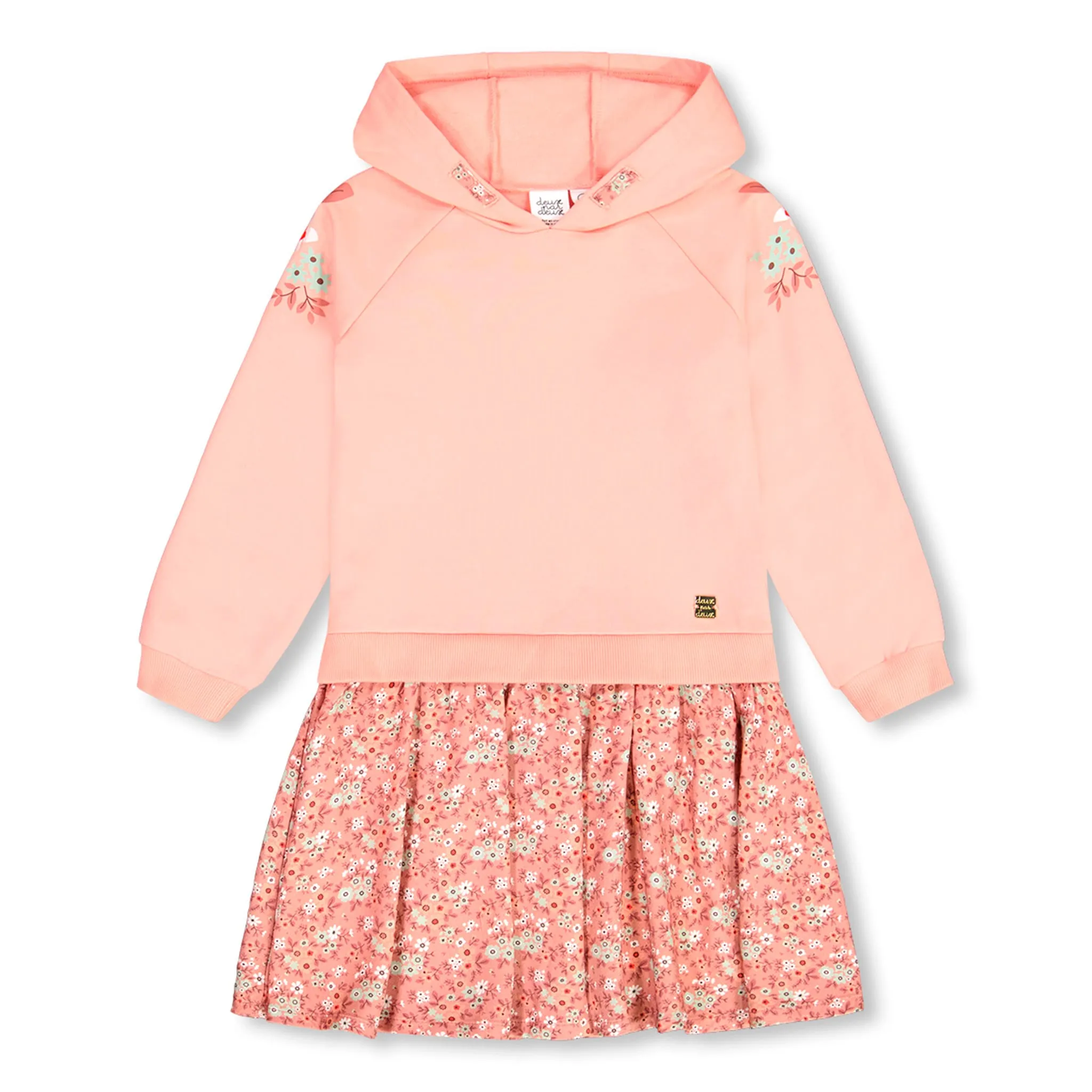 Deux par Deux Robe Capuchon Fleurs 7-10ans