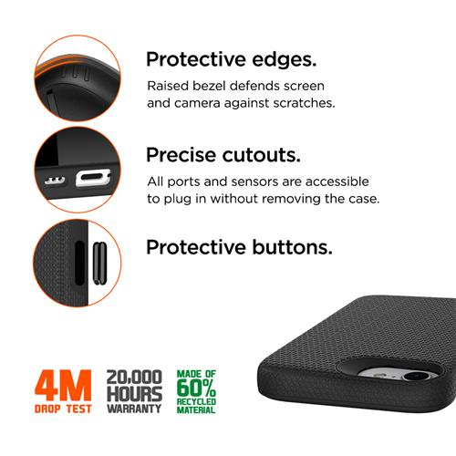 iPhone 16e North Case Premium Hybrid Schutzhülle (EGCA00728) - Schwarz