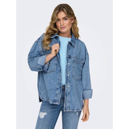 ONLY Emmie Denimskjorte, Light Blue Denim, XS