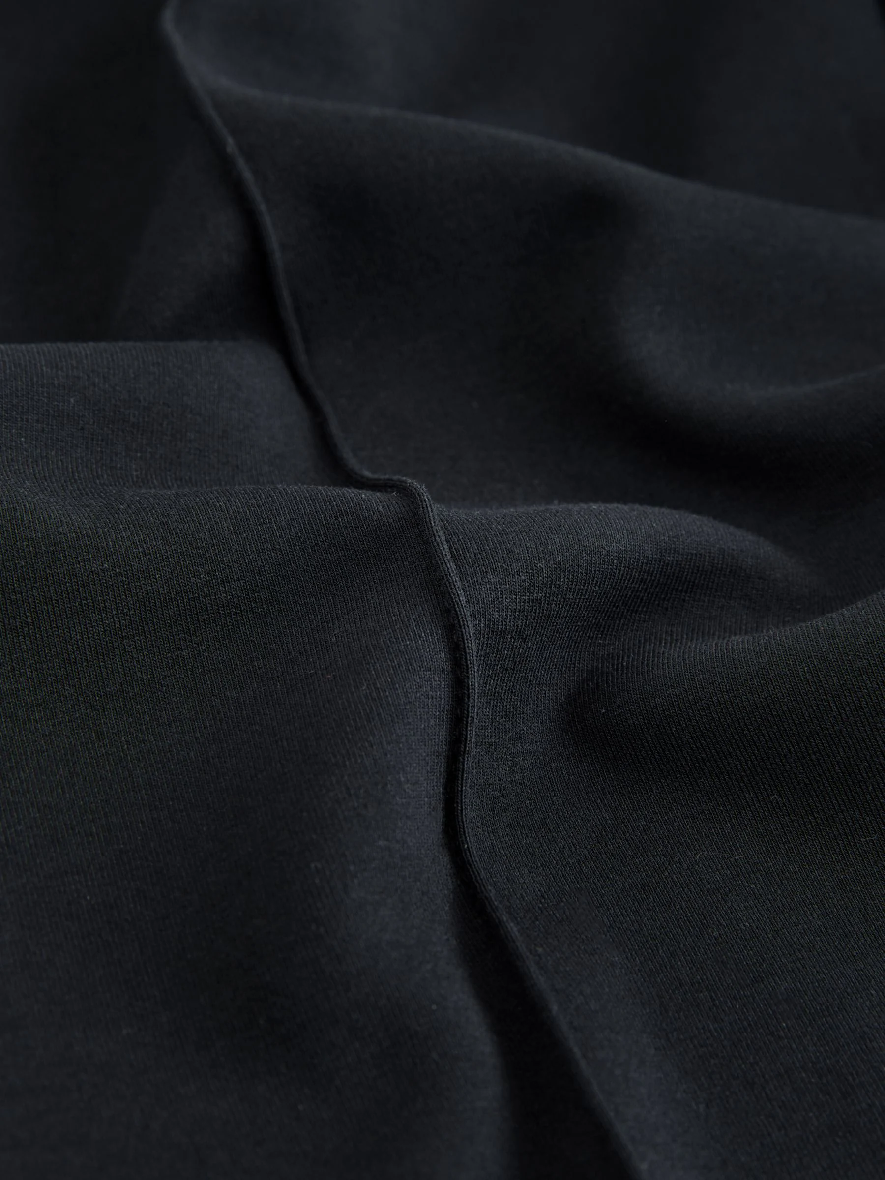 Zwart - Soft Touch Scuba Slim Fit Open Joggers