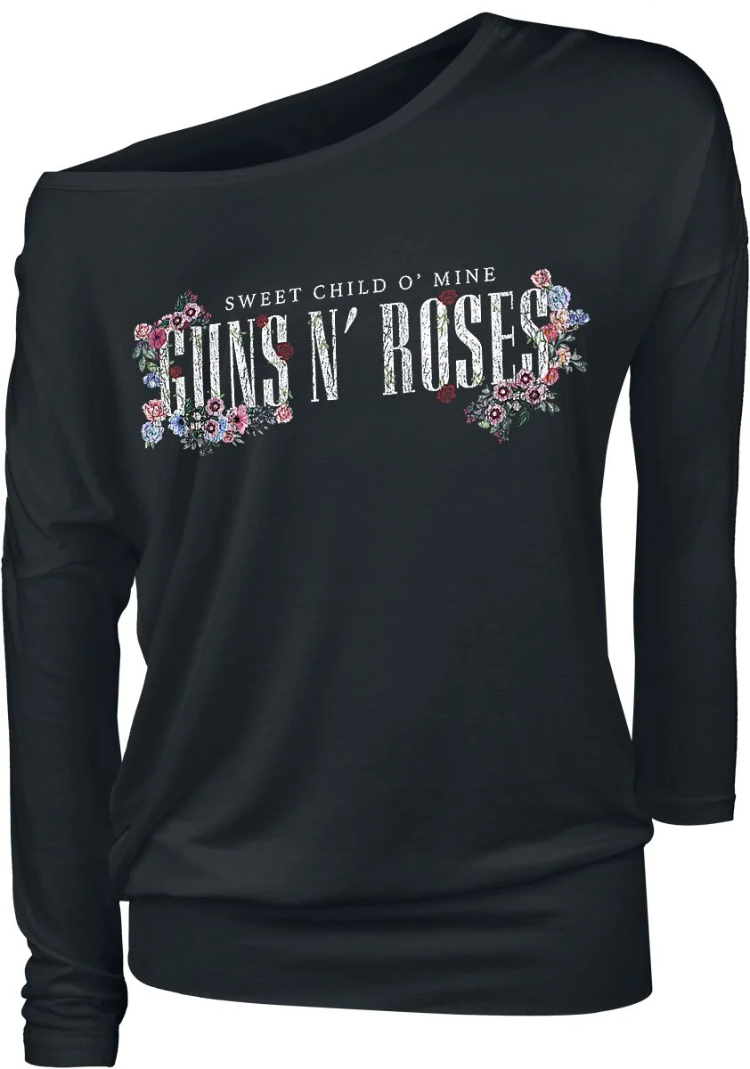 Sweet child Flowers | Guns N' Roses T-shirt manches longues