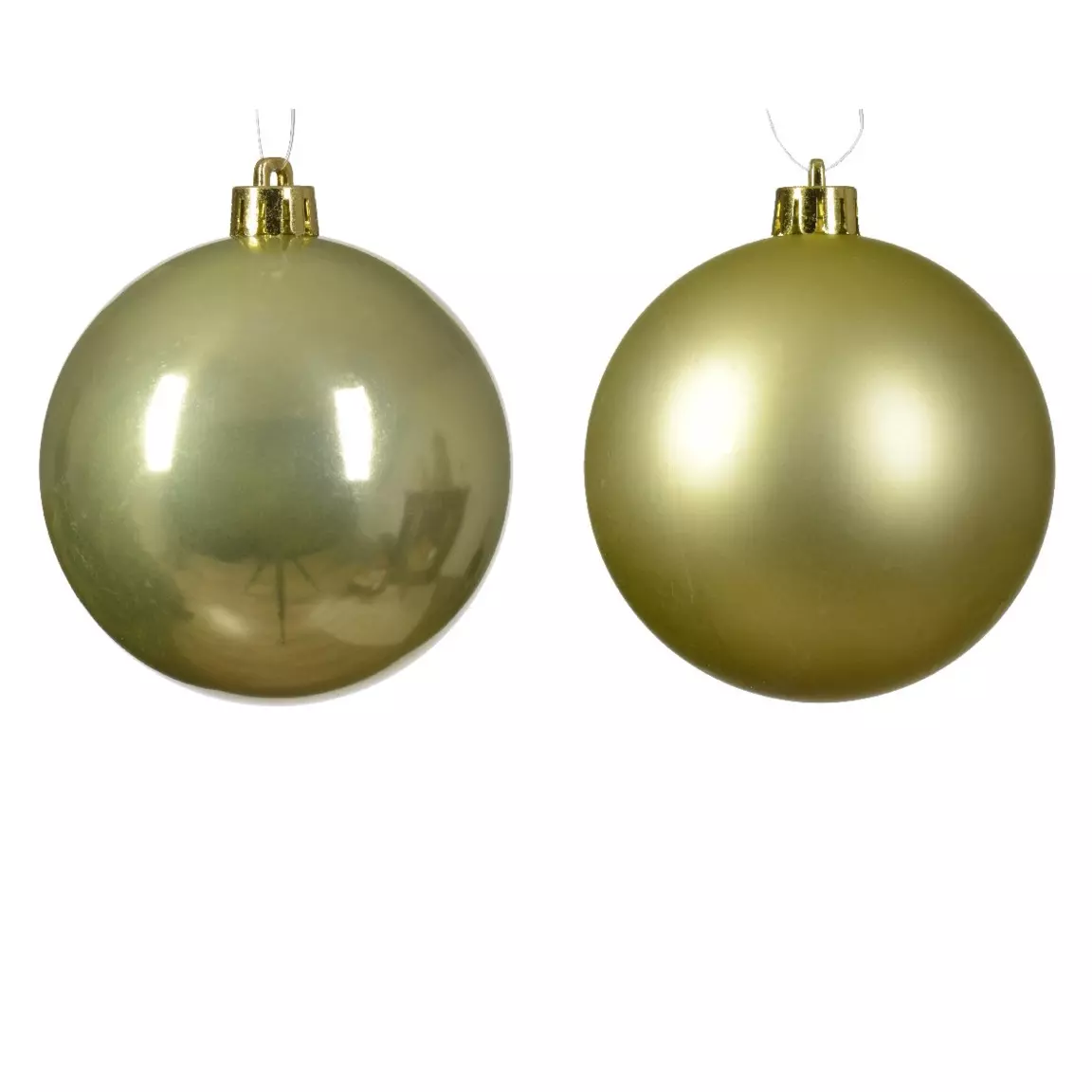Lot de 16 boules de Noël (D40 mm) Alpine Pistache