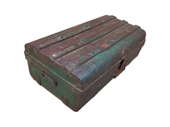 Valise en métal marron 61x33x22h
