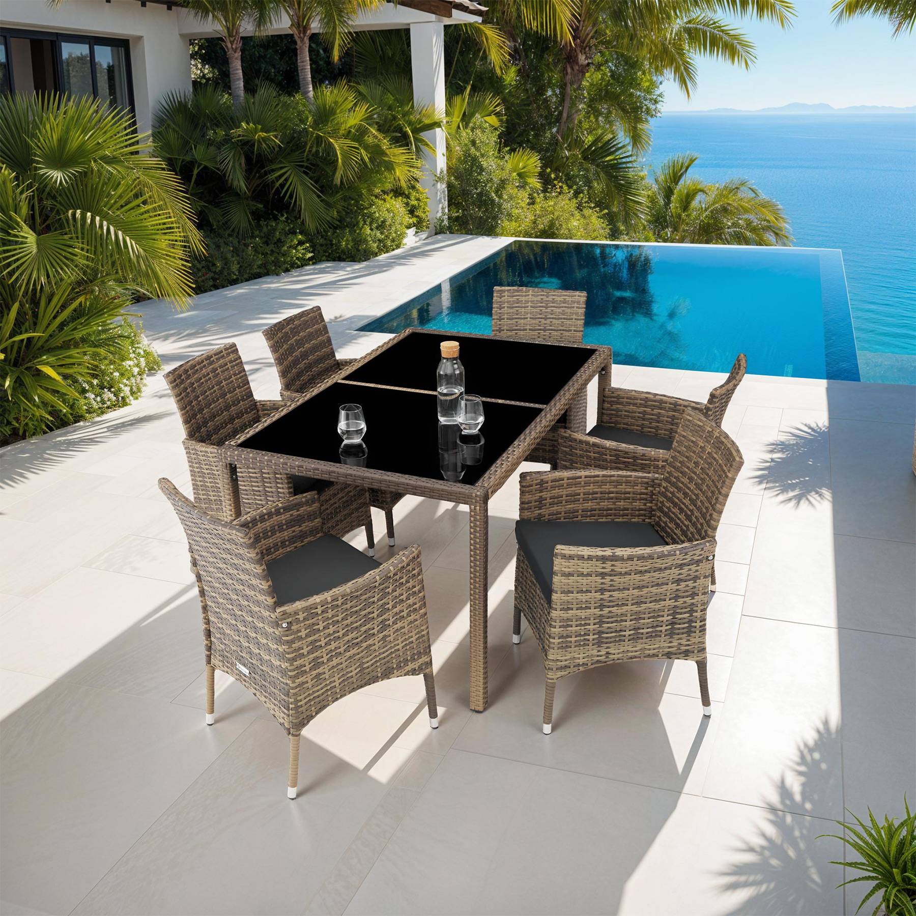 Rattan Sitzgruppe Porto