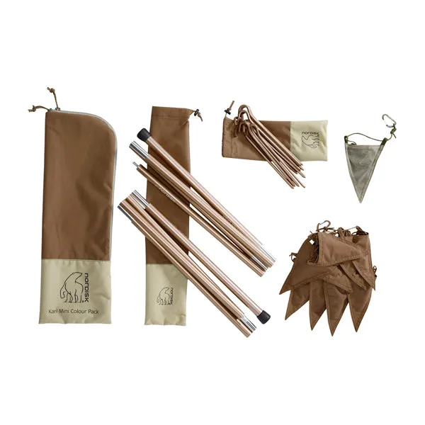 Nordisk -  Zubehör Tarp Kari Tech Mini Colour Packs chocolate