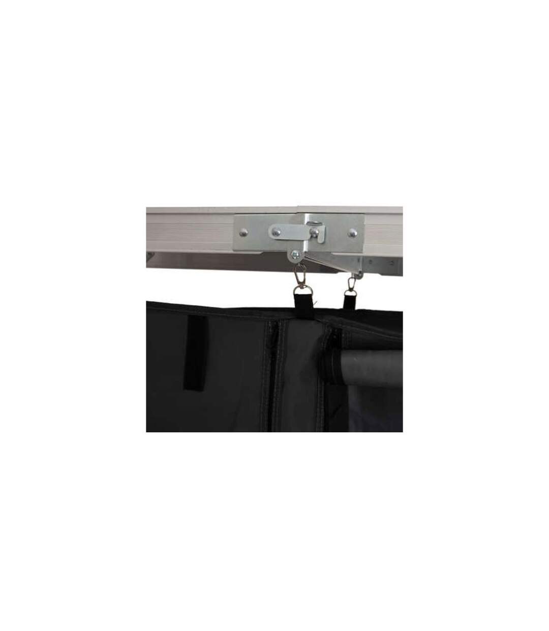 Table de Camping Rangement Intégré 120cm Gris