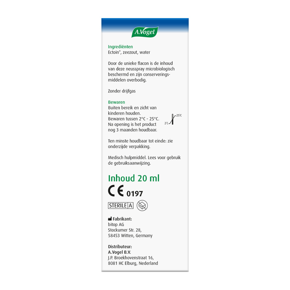 A.Vogel Pollinosan Hooikoorts Neusspray20 ml