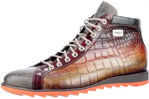 0721/P Harris bruin combi - maat 12 veterboot bruin combi - maat 12 Calandschoen