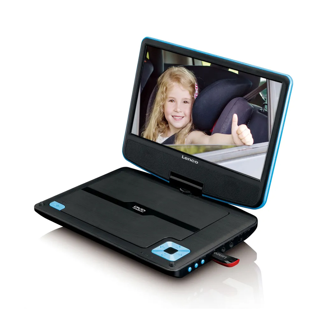 Lenco portabler DVD Player DVP-910 blau 9