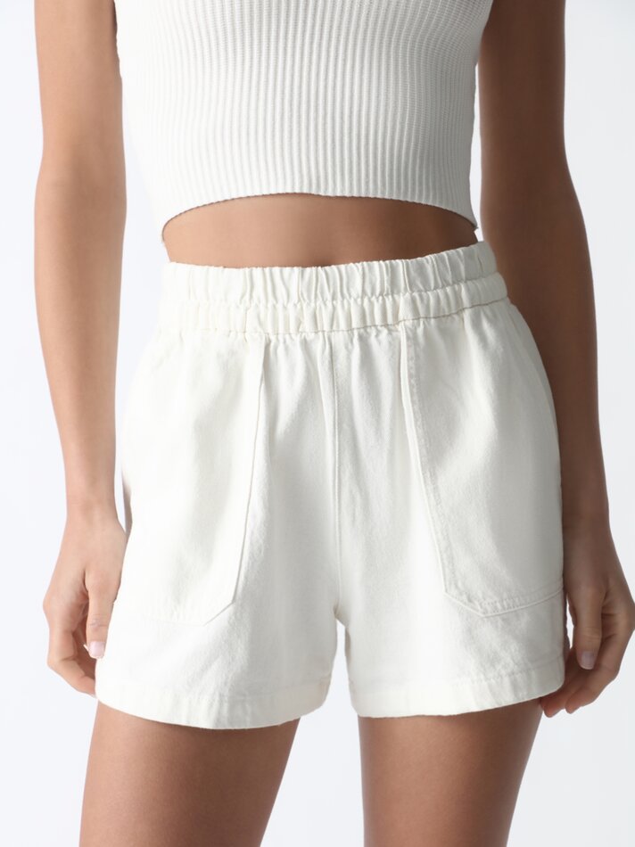 Shorts jeans com bolsos - Raw