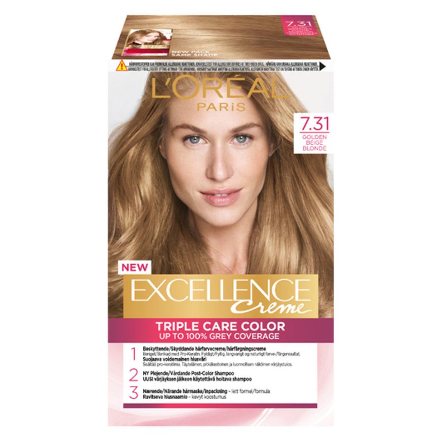 L'Oréal Paris Excellence Creme 7.31 Golden Beige Blonde