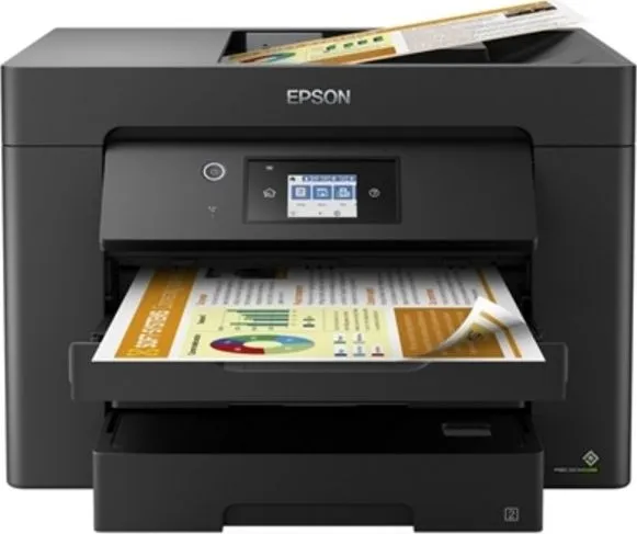Epson WorkForce WF-7830DTWF - Multifunktionsprinter - farve - blækprinter - A3 (297 x 420 mm) (original) - A3 (medie) - op til 25 spm (udskriver) - 500 ark - 33.6 Kbps - USB 2.0, LAN, Wi-Fi(n)