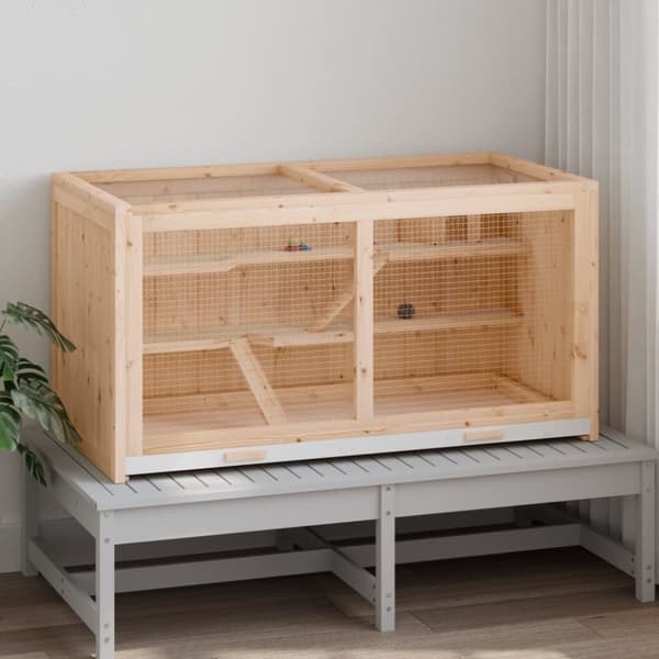vidaXL Hamsterbur 89,5x45x45 cm heltre gran