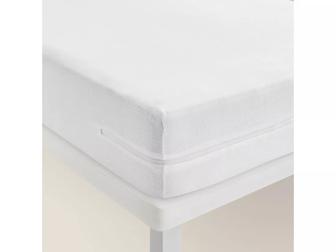 Housse de matelas en coton éponge élastique respirant